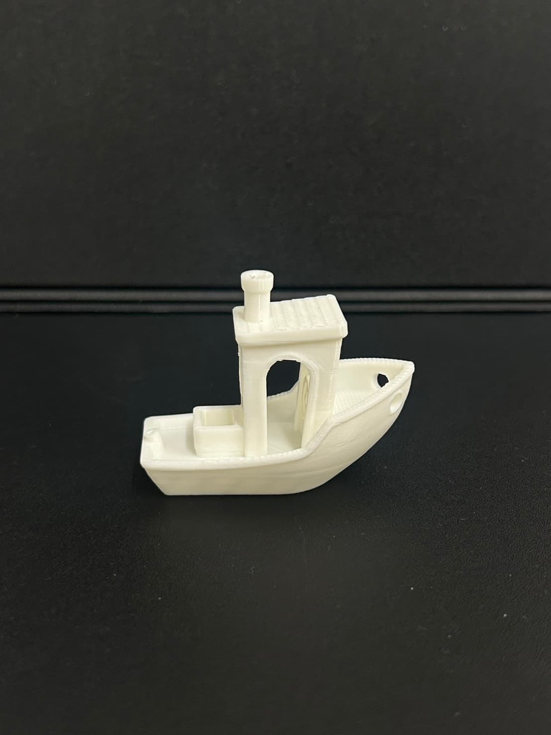 試験印刷した船モデル 横