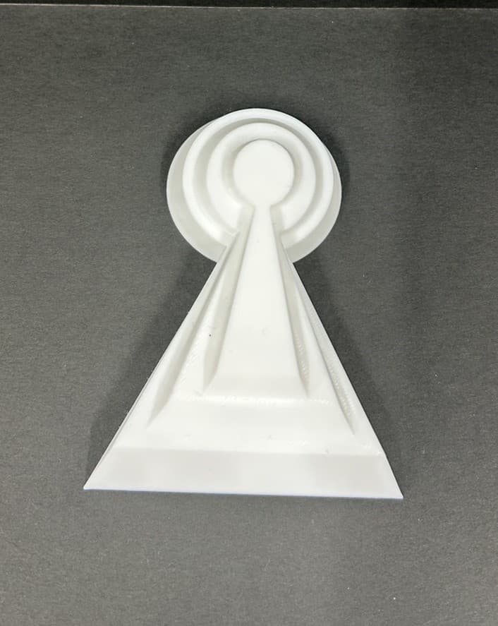 社会科教材 前方後円墳の3Dプリント模型